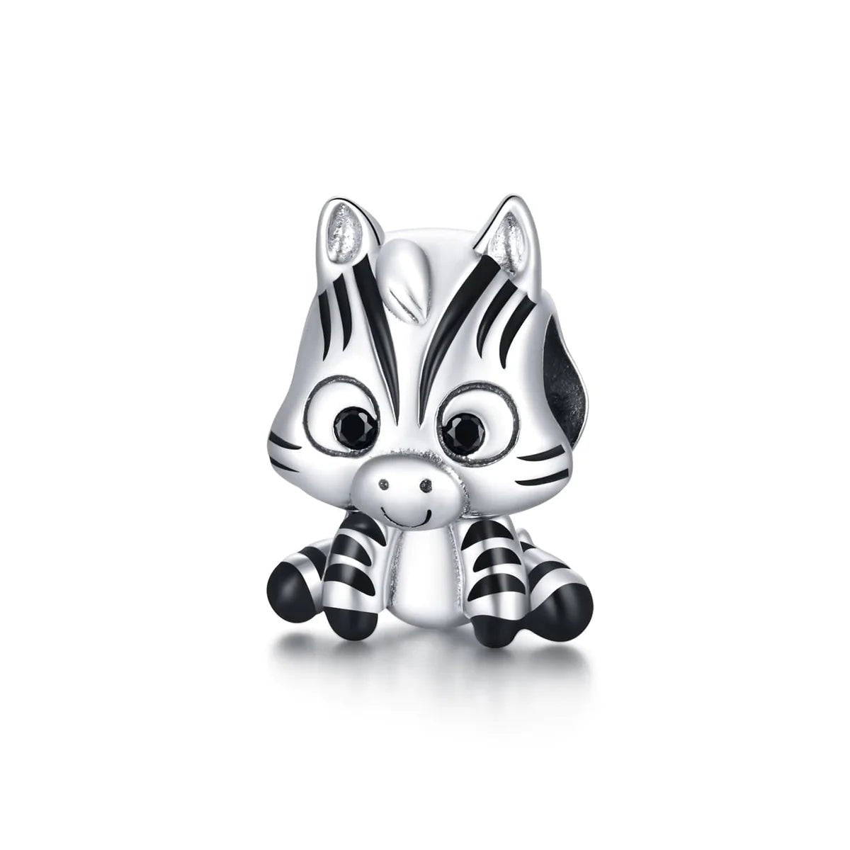 Sterling Silver Baby Zebra Charm - EnchantingCharms