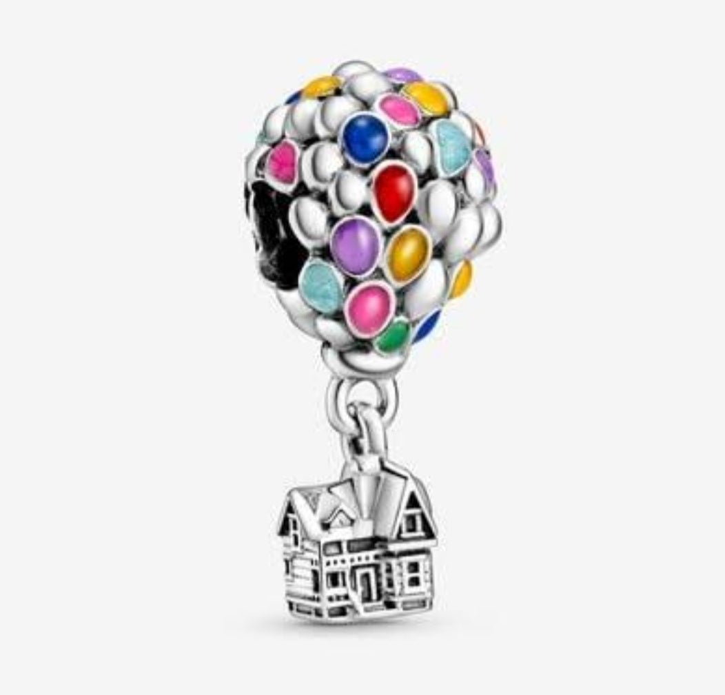 Sterling Silver Disney Pixar House & Balloon Charm - EnchantingCharms