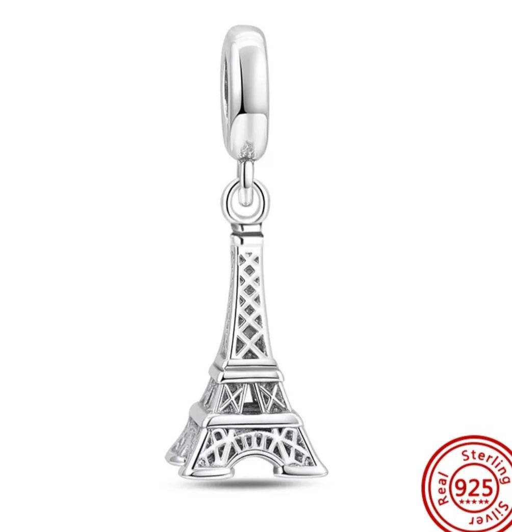Sterling Silver Eiffel Tower Charm - EnchantingCharms