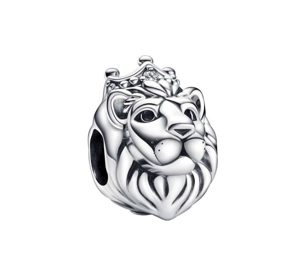 Sterling Silver Lion Charm - EnchantingCharms