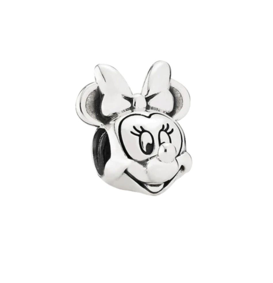 Sterling Silver Minnie Mouse Charm - EnchantingCharms