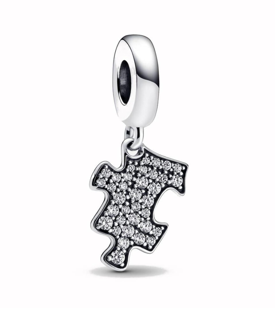 Sterling Silver Puzzle Piece Charm - EnchantingCharms