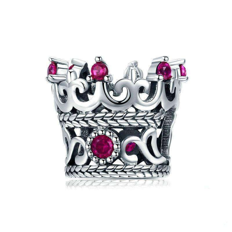 Sterling Silver Royal Crown Charm - EnchantingCharms