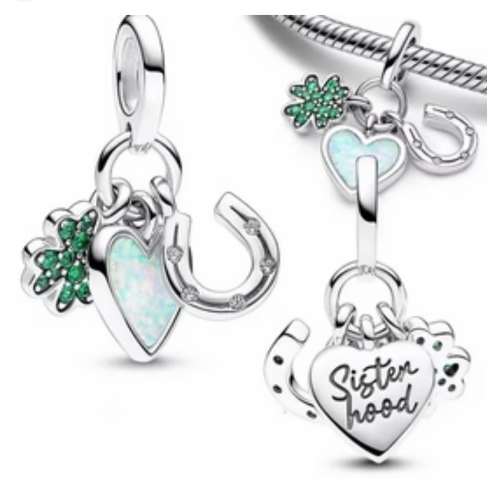 Sterling Silver Sisterhood Charm - EnchantingCharms