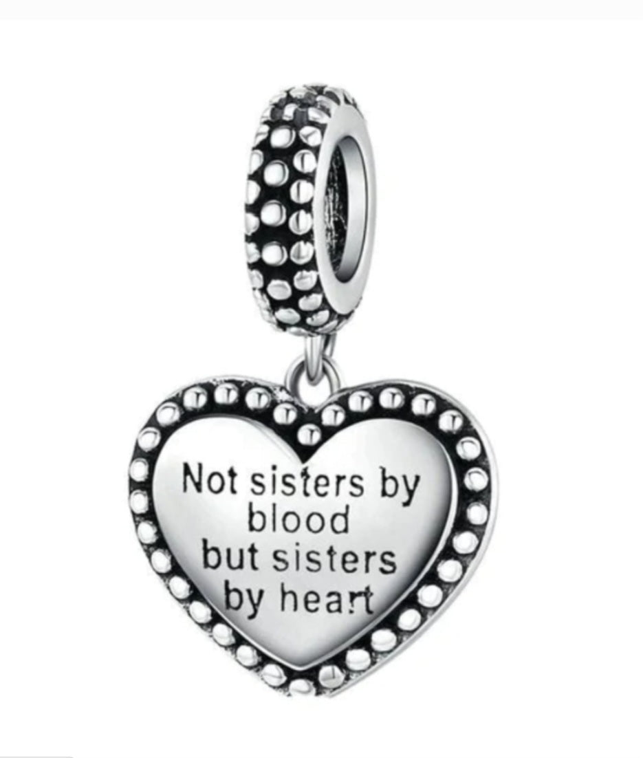 Sterling Silver Soul Sisters Charm - EnchantingCharms